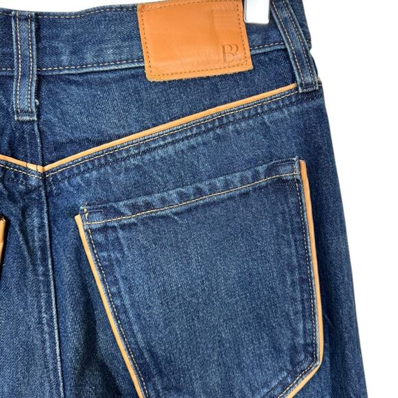 Banana Republic Roper Vintage Straight Jean 25 High Rise Dark Wash - Picture 7 of 11